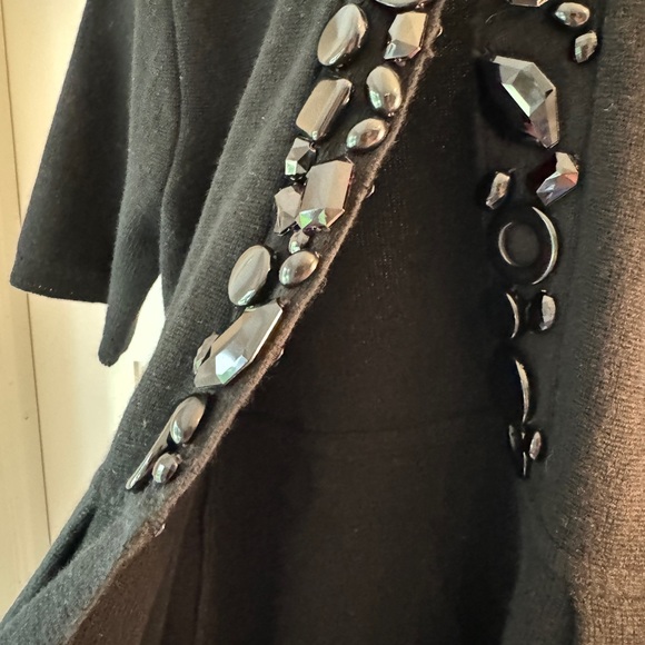 Milly NY beaded wool cardigan size M - Picture 2 of 5